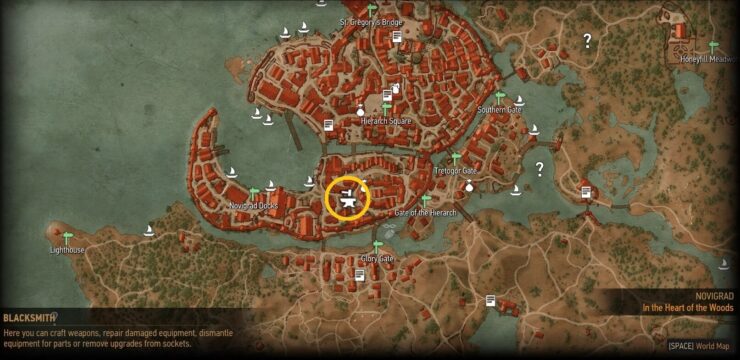 location of herbalist witcher 3